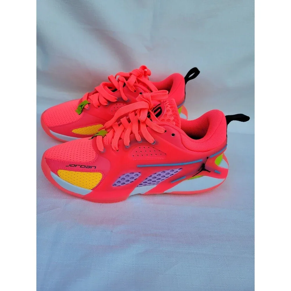 Nike Jordan Heir Series Size 5.5 Neon Pink Orange Shoes FZ2471-601 Brand New